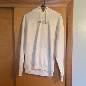 Taylor Swift Cream Pullover Hoodie with Script Logo